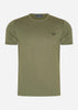 Fred Perry T-shirts  Ringer t-shirt - laurel wreath green 