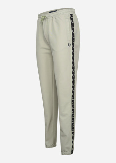 Fred Perry Broeken  Seasonal taped track pant - light oyster black 