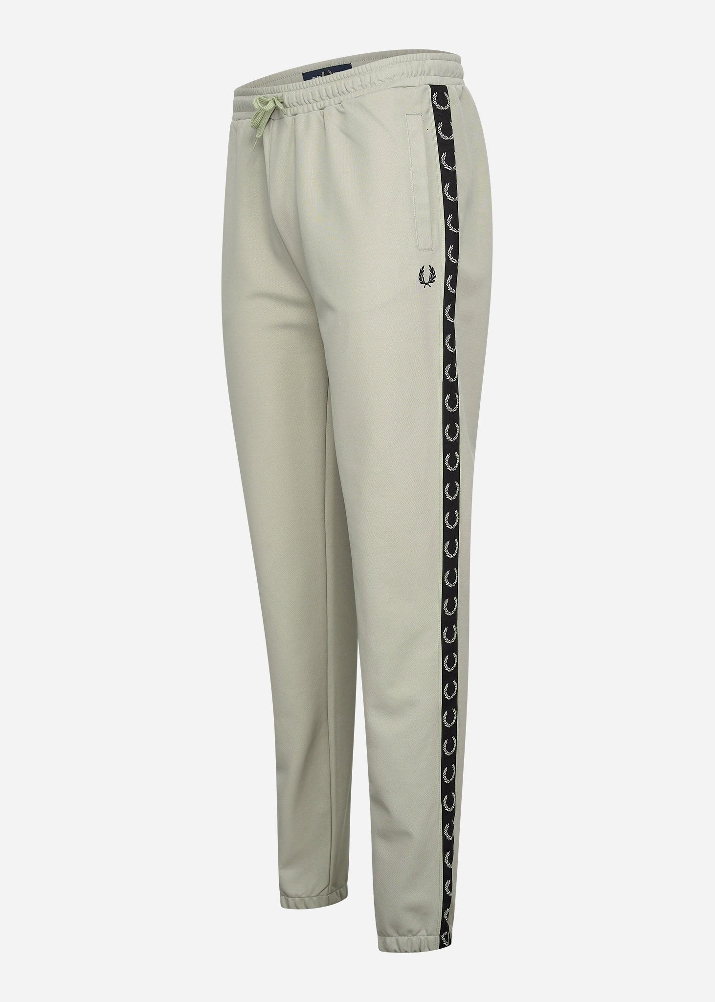 Fred Perry Broeken  Seasonal taped track pant - light oyster black 