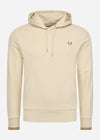 Fred Perry Hoodies  Tipped hooded sweatshirt - oatmeal 