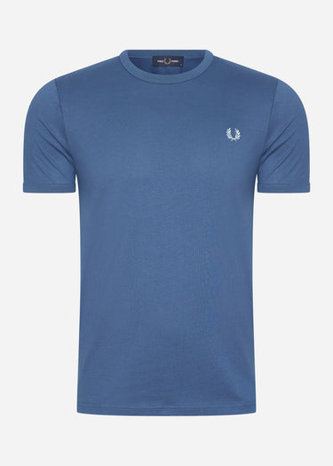 Fred Perry T-shirts  Ringer t-shirt - mdnghtbl lghice 