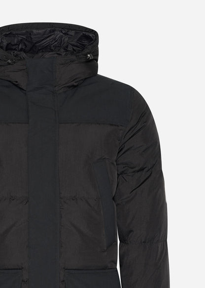 MA.Strum Jassen  Recoil down coat parka - black 