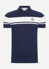 Sergio Tacchini Polo's  Young line polo - blue white 