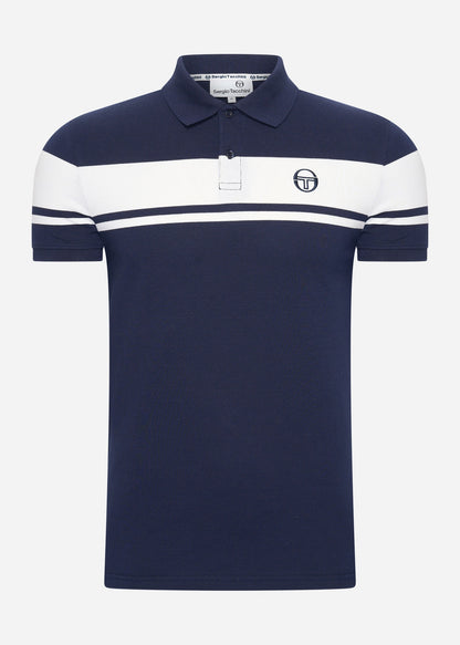 Sergio Tacchini Polo's  Young line polo - blue white 