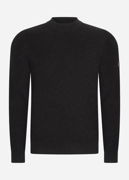 Barbour International Truien  Crawley crew neck jumper - black 