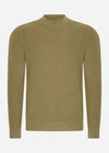 Barbour International Truien  Crawley crew neck jumper - bleached olive 