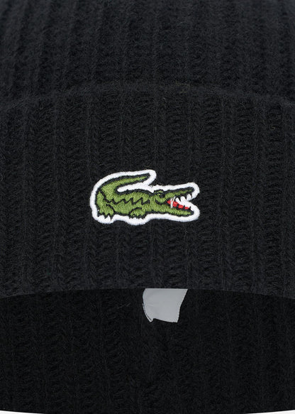 Lacoste Mutsen  Beanie - black 