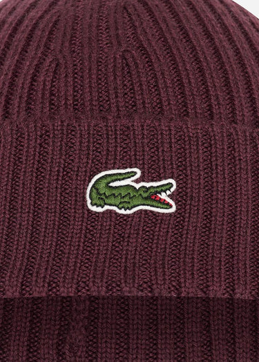 Lacoste Mutsen Beanie - expresso