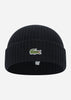 Lacoste Mutsen  Beanie - black 