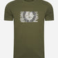 Fred perry graphic t-shirt - uniform green