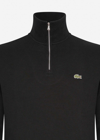 Lacoste Truien  Sweater half zip - black 