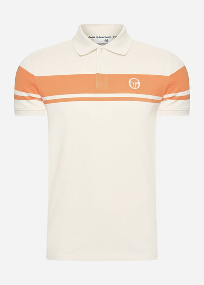 Sergio Tacchini Polo's  Young line polo - white orange 