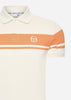 Sergio Tacchini Polo's  Young line polo - white orange 