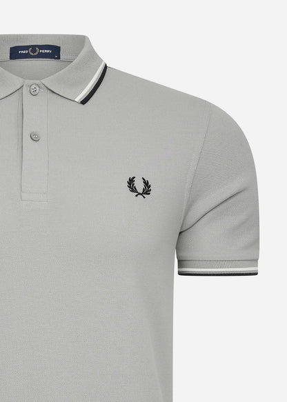 Fred Perry Polo's  Twin tipped fred perry shirt - limestone ecru black 