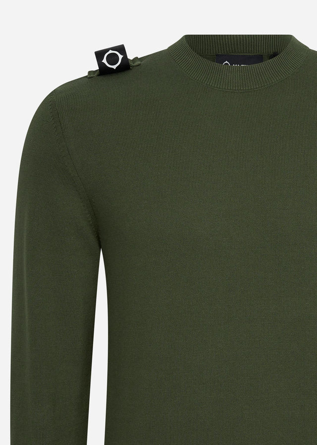 MA.Strum Sweaters  Crew neck knit - oil slick 