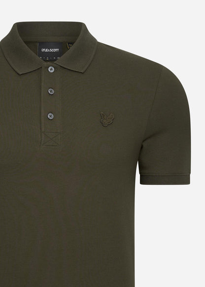 Lyle & Scott Polo's  Tonal eagle polo shirt - olive 