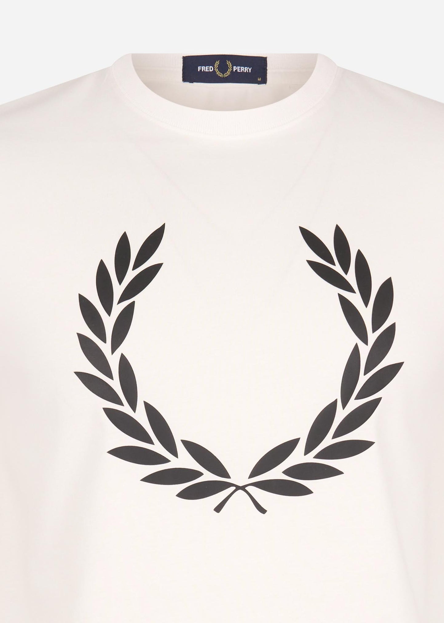 Printed Laurel wreath t-shirt - snow white