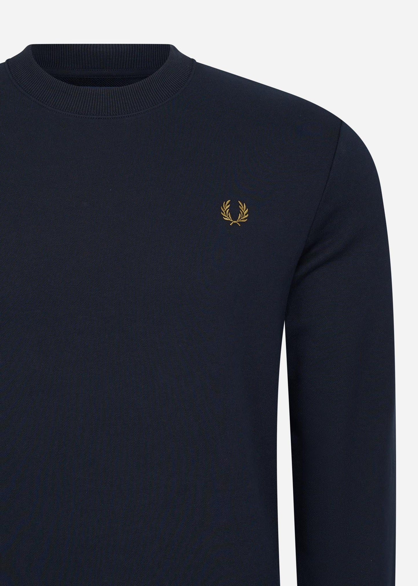 Crew neck sweatshirt - navy dark caramel