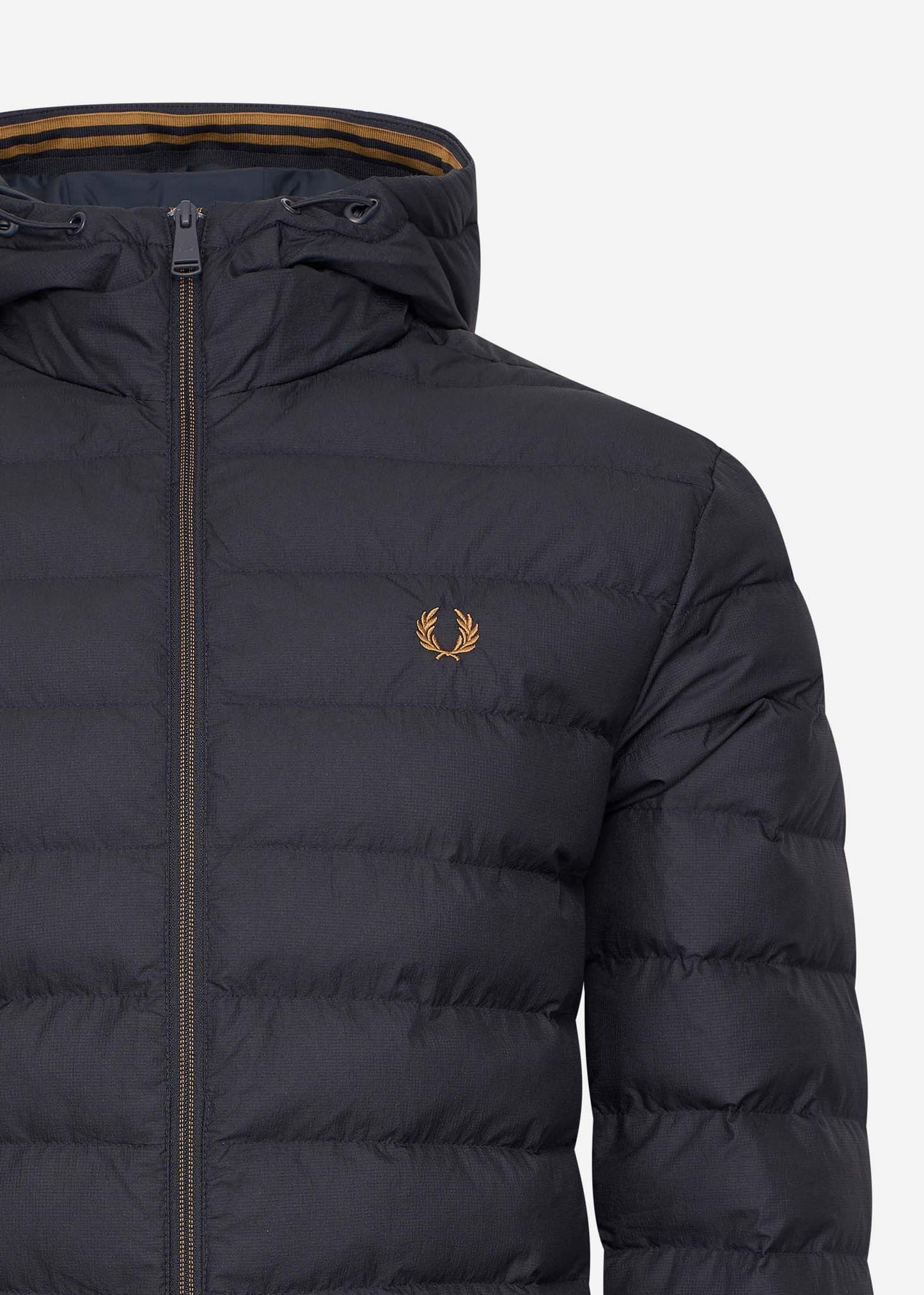 Hooded insulated jacket - navy
