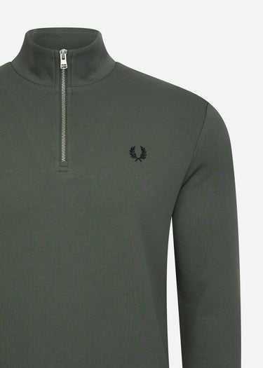 Fred Perry Truien  Half zip sweatshirt - field green 