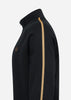 Fred Perry Truien  Chequerboard tape half zip sweat - black 