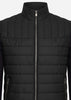 Barbour International Truien  Counter quilted sweat - black 