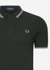 Fred Perry Polo's  Twin tipped fred perry shirt - night green seagrass 