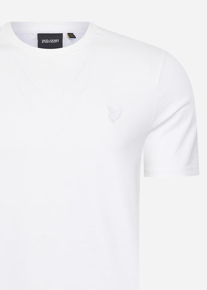 Lyle & Scott Polo's  Tonal eagle polo shirt - white 