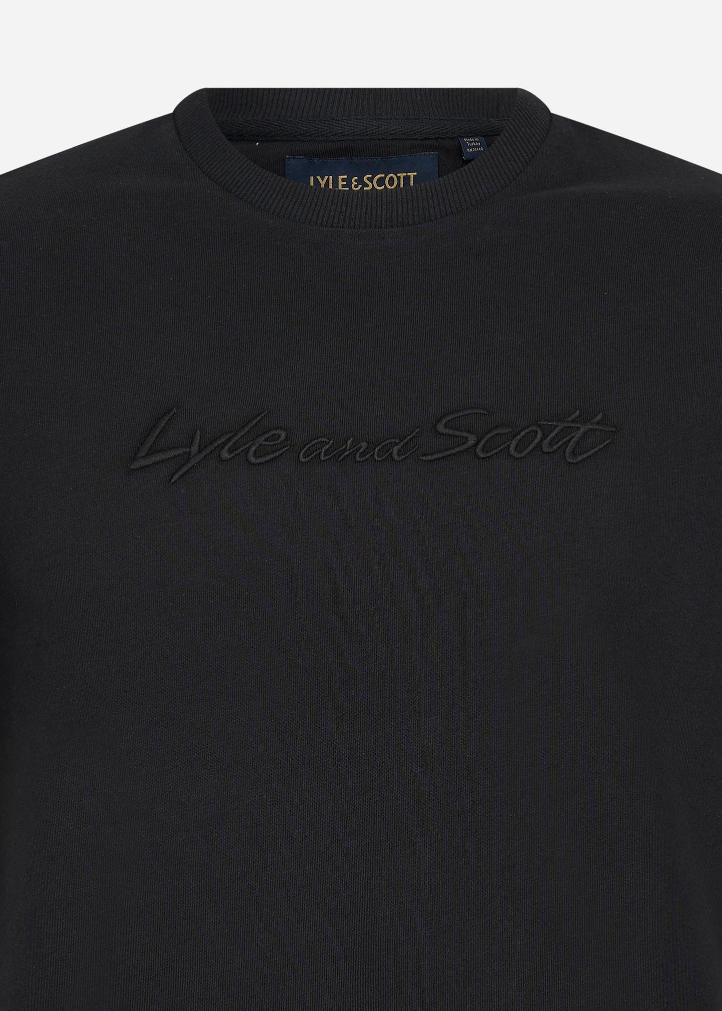 Script embroidery t-shirt - jet black jet black