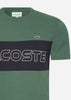 Lacoste T-shirts  Colorblock t-shirt - sequoia abysm 