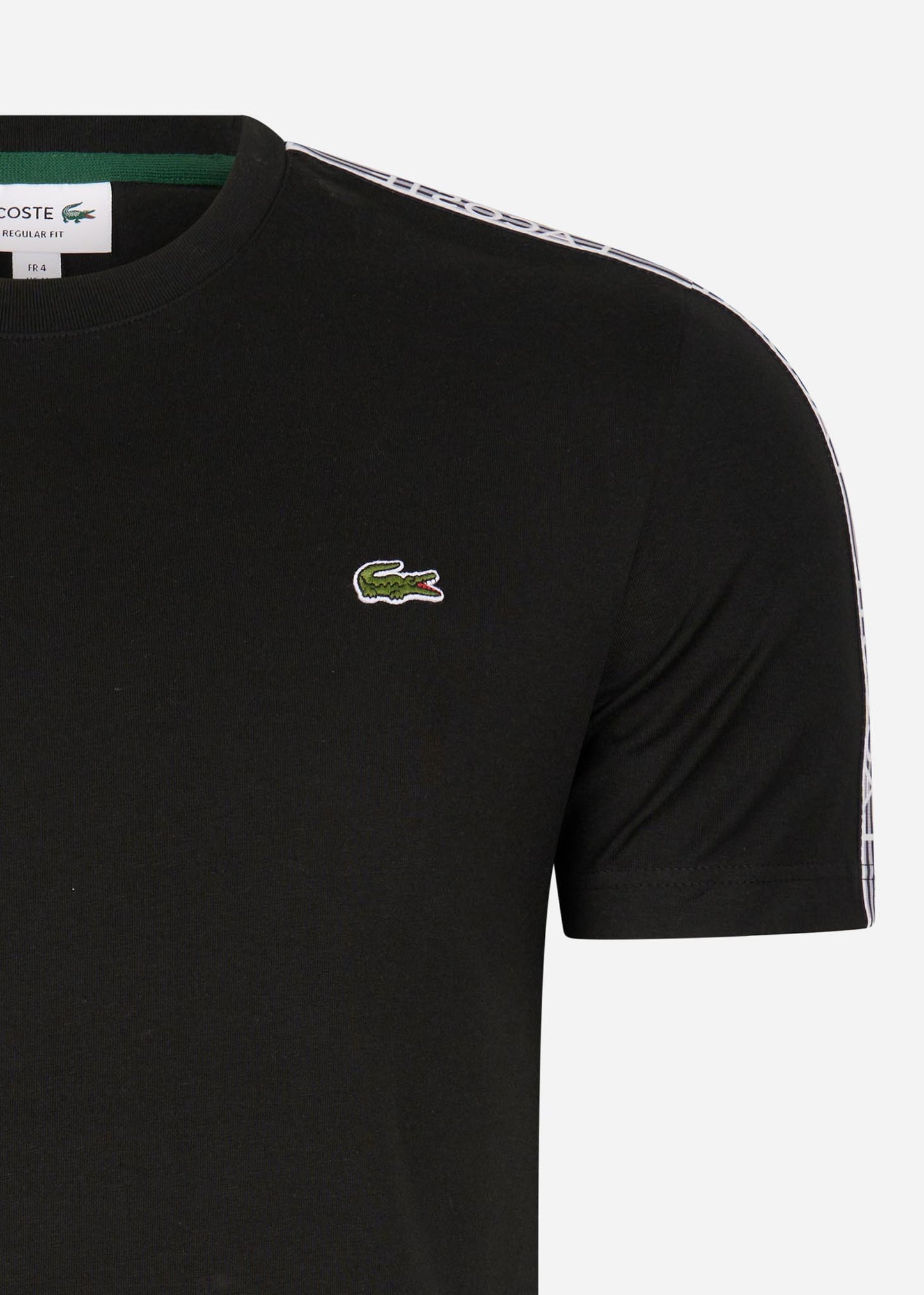 Lacoste T-shirts  Contrast stripe t-shirt - black 