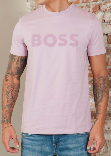 Hugo Boss T-shirts Thinking 1 - light pastel purple
