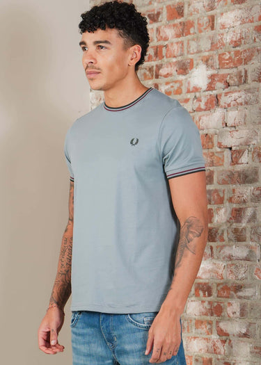 Fred Perry T-shirts Twin tipped t-shirt - stockport blue oxblood grassroots