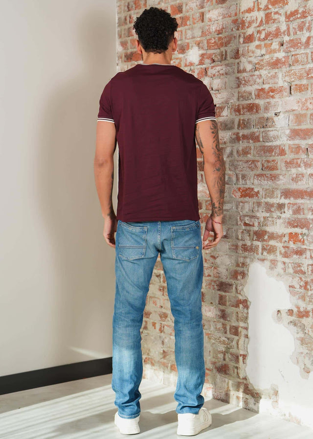 Fred Perry T-shirts Twin tipped t-shirt - oxblood ecru