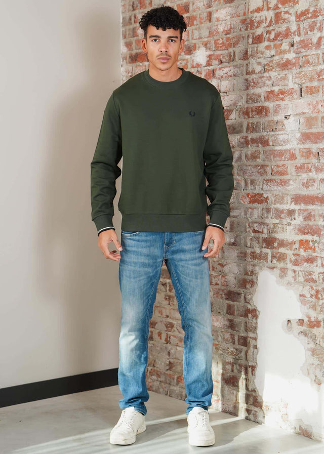 Fred Perry Sweaters Crew neck sweatshirt - crtgrn snwt nvy