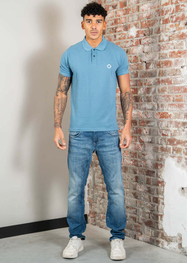 MA.Strum Polo's Mastrum pique polo - aegean blue