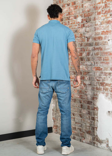 MA.Strum Polo's Mastrum pique polo - aegean blue