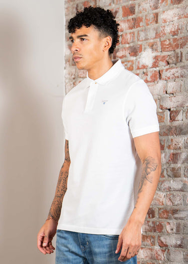 Barbour Polo's Barbour tartan pique polo shirt - white dress