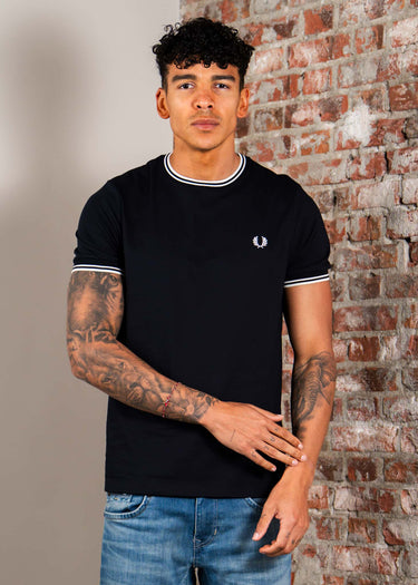 Fred Perry T-shirts Twin tipped t-shirt - navy