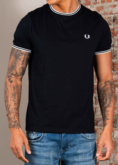 Fred Perry T-shirts Twin tipped t-shirt - navy