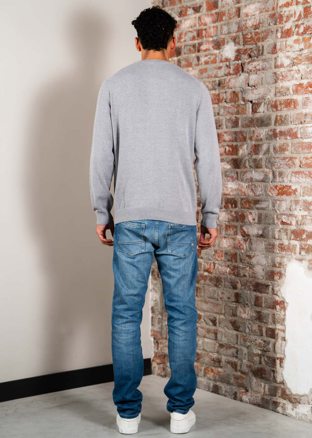 Lacoste Sweaters Regular fit crew neck sweater - silver chine