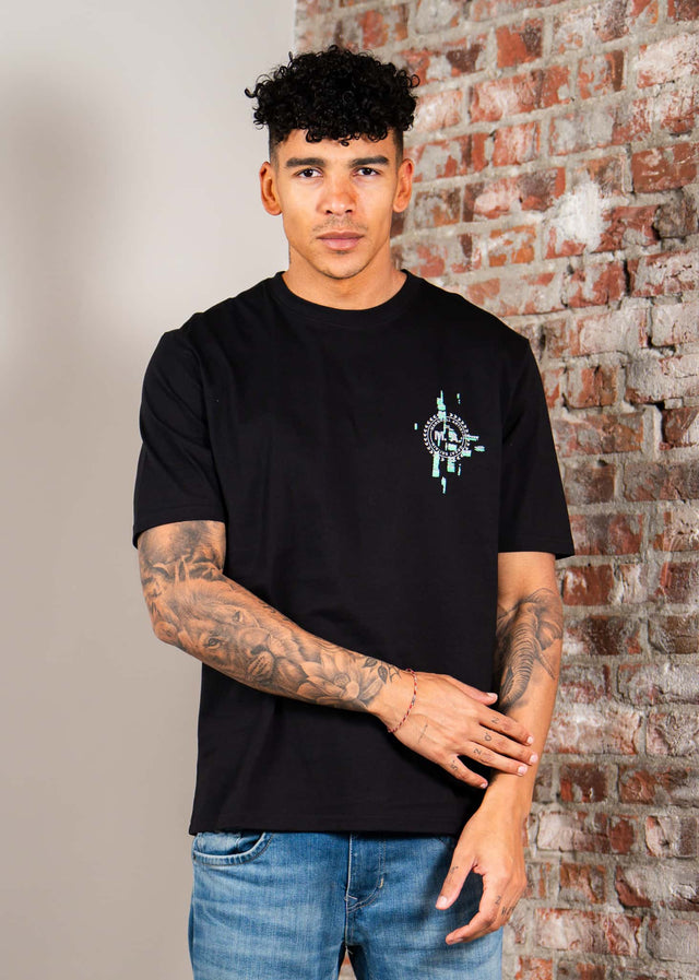 Marshall Artist T-shirts Glitch theory back print t-shirt - black