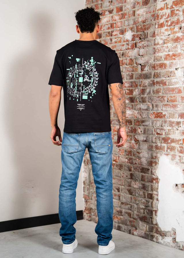 Marshall Artist T-shirts Glitch theory back print t-shirt - black