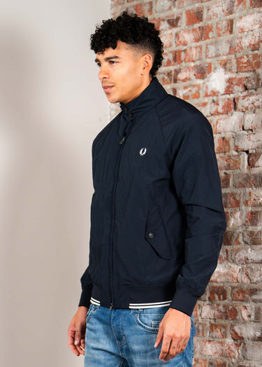 Fred Perry Jassen Crinkle harrington jacket - navy
