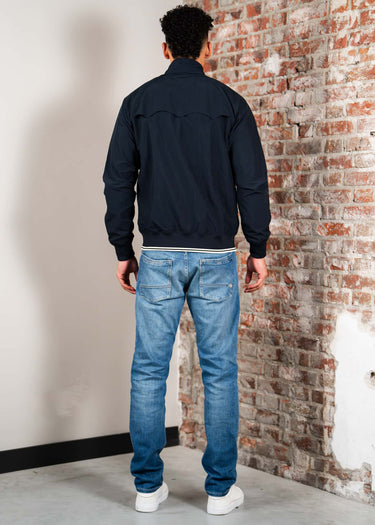 Fred Perry Jassen Crinkle harrington jacket - navy