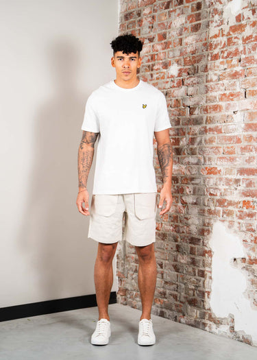 Lyle & Scott Korte Broeken Linen short - putty