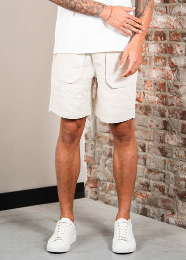 Lyle & Scott Korte Broeken Linen short - putty