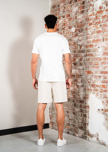 Lyle & Scott Korte Broeken Linen short - putty