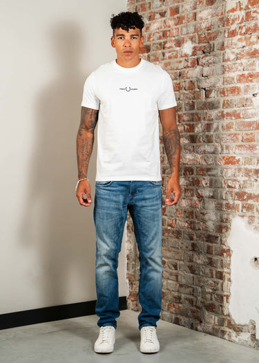 Fred Perry T-shirts Embroidered t-shirt - white