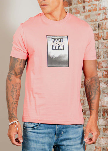 Hugo Boss T-shirts Te dj - light pastel red
